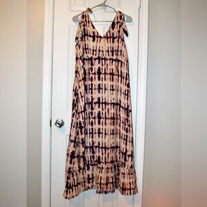 Tie dyed maxi dress size 20
